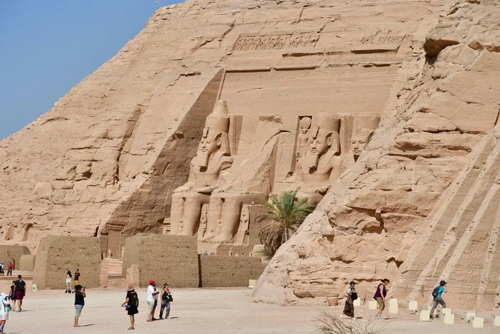 Abu Simbel temple facade representing the UNESCO relocation rescue mission