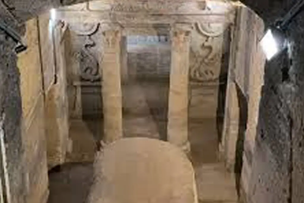 Catacombs of Kom El Shoqafa on an Alexandria tour from Cairo