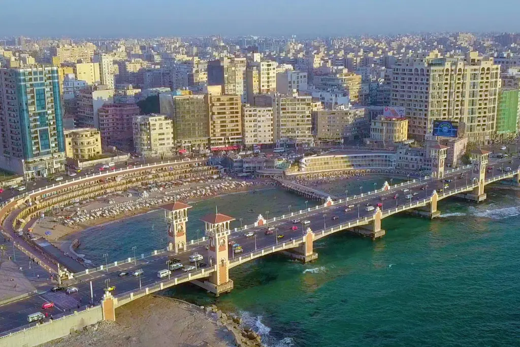 Mediterranean coast view during an Alexandria day tour from Cairo