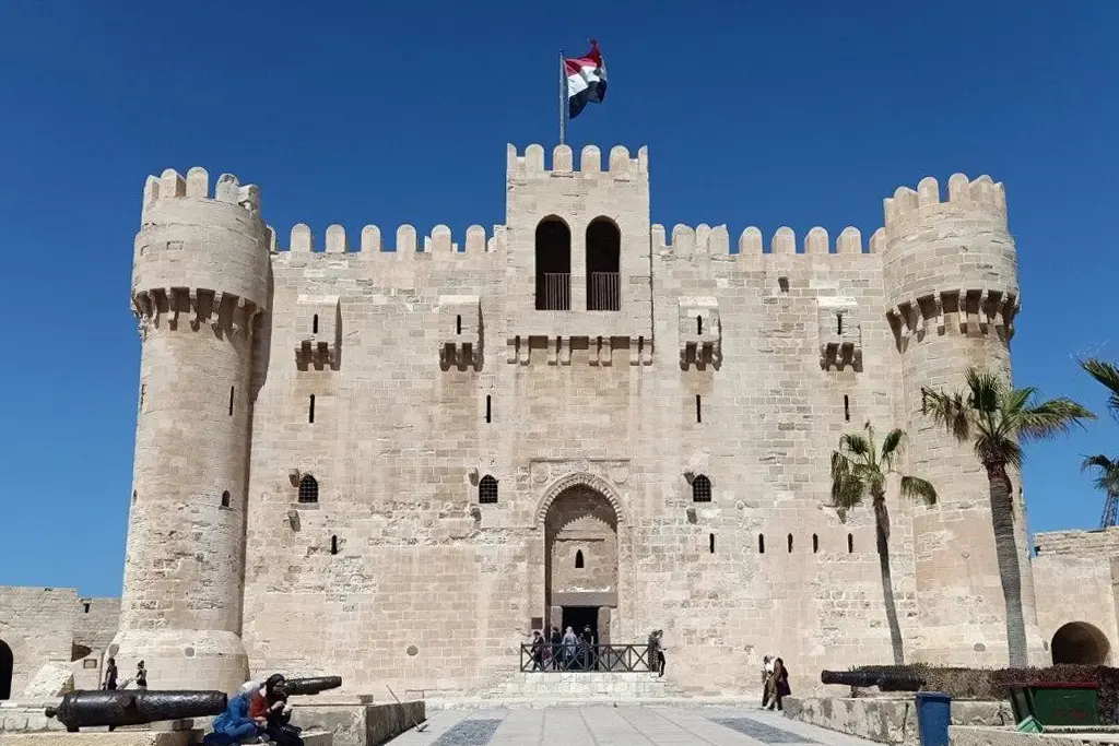 Qaitbay Citadel in Alexandria visited on a 2-day tour from Hurghada by plane