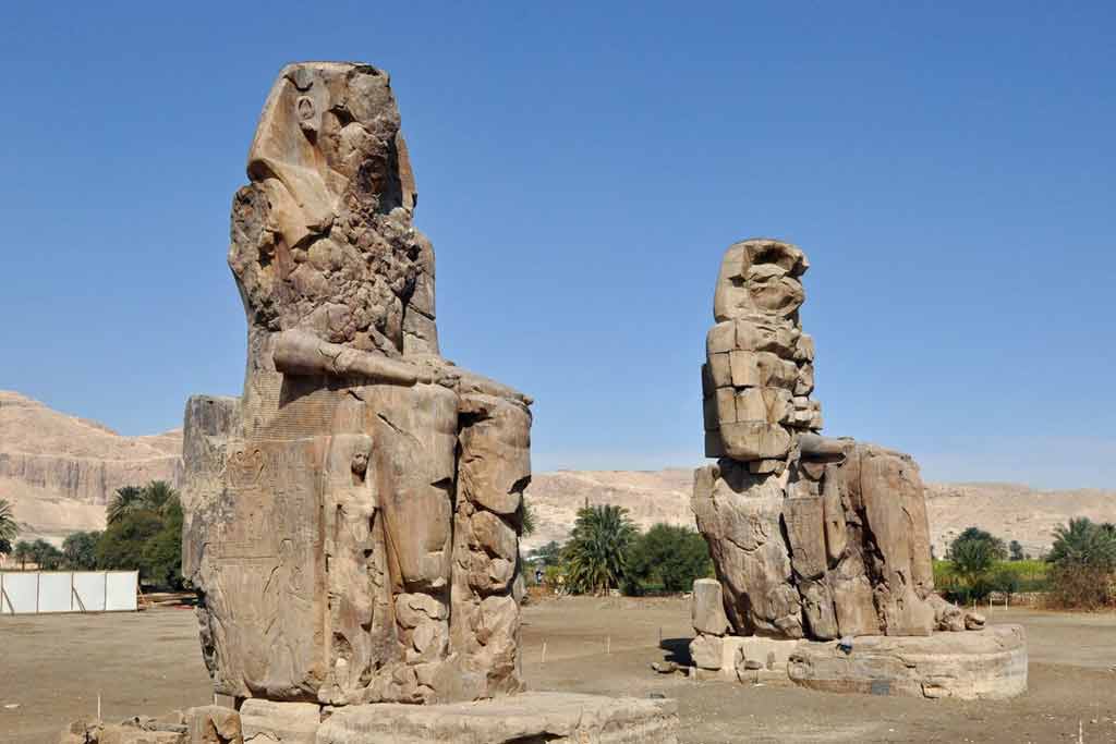 Colossi of Memnon on the West Bank of Luxor