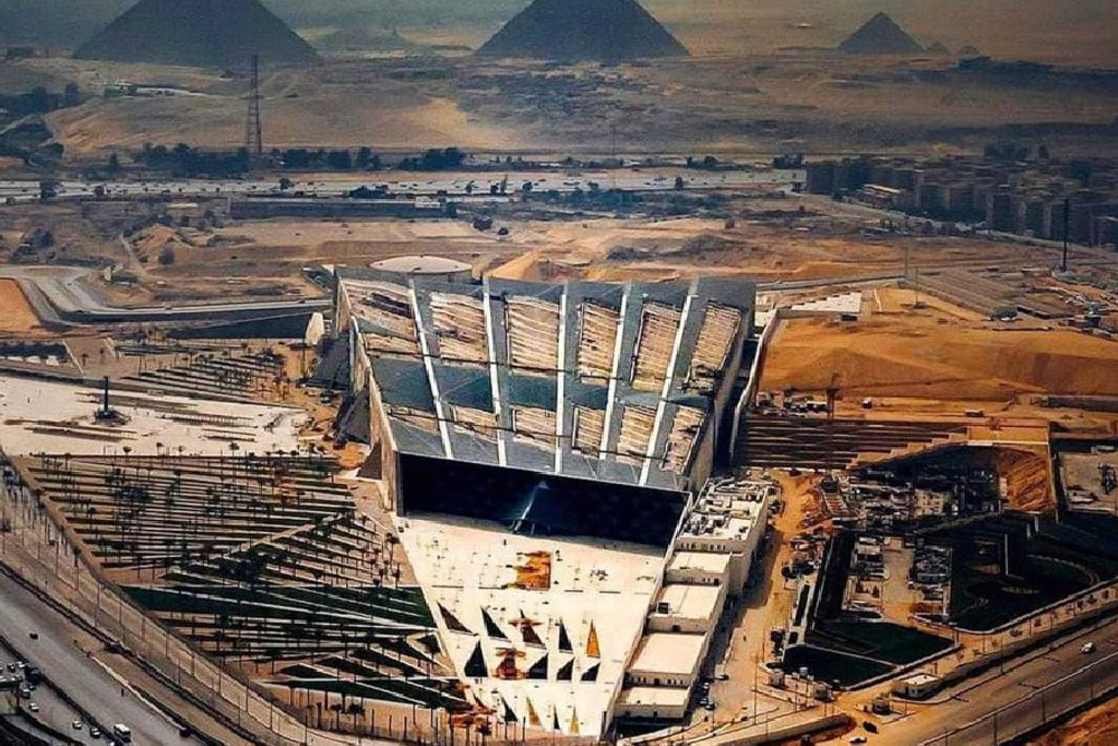 Grand Egyptian Museum at Giza included in a Cairo tour from Alexandria