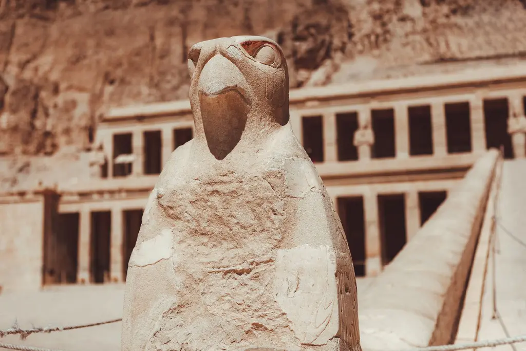 Hatshepsut Temple at Deir el-Bahari visited on a private Luxor tour
