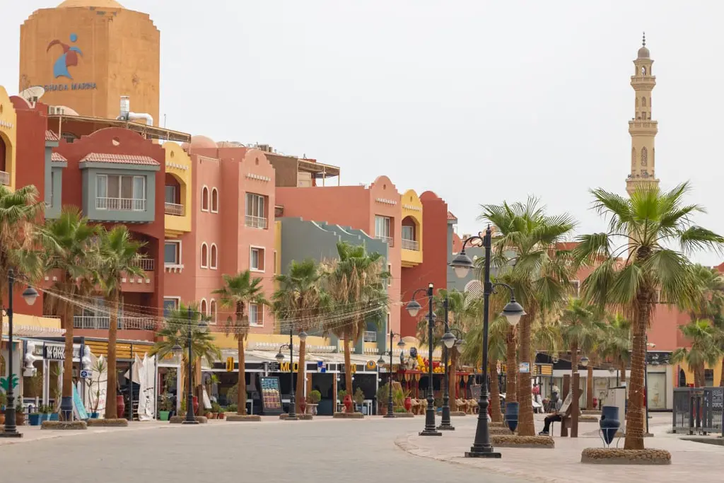 Hurghada City Tour from Safaga main image showing Hurghada city tour mosque church and bazaar from Safaga