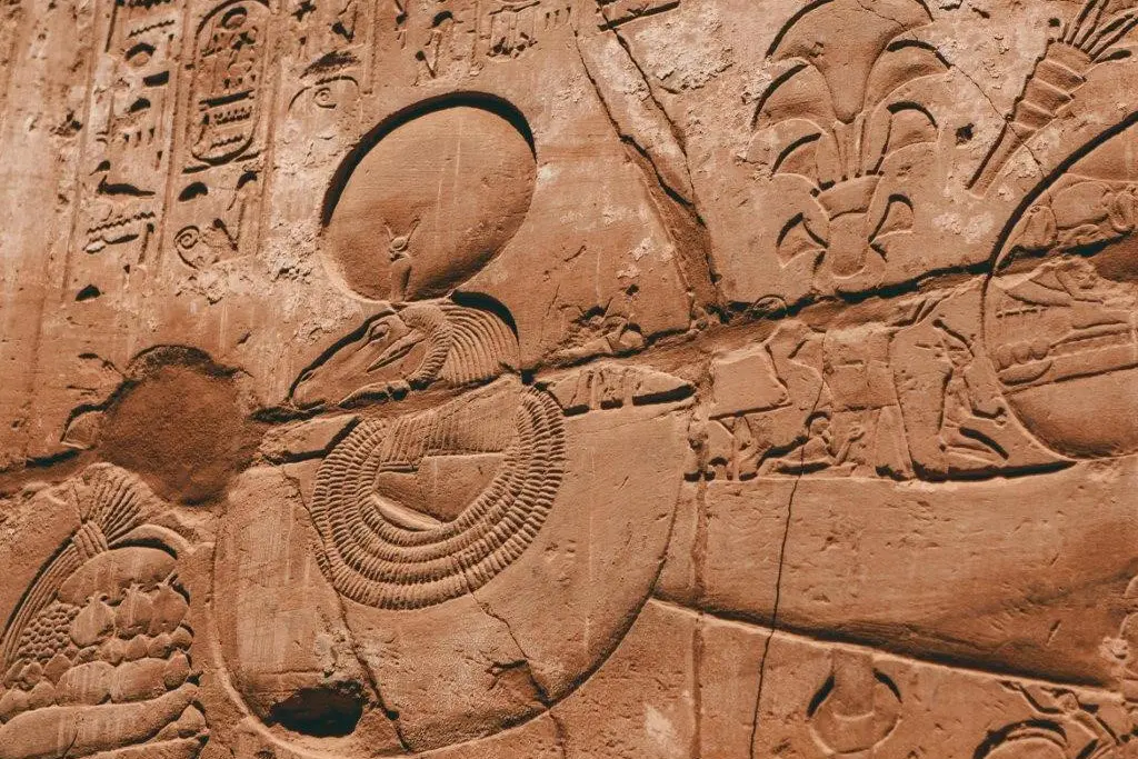 Karnak Temple hypostyle hall during a Luxor tour by plane