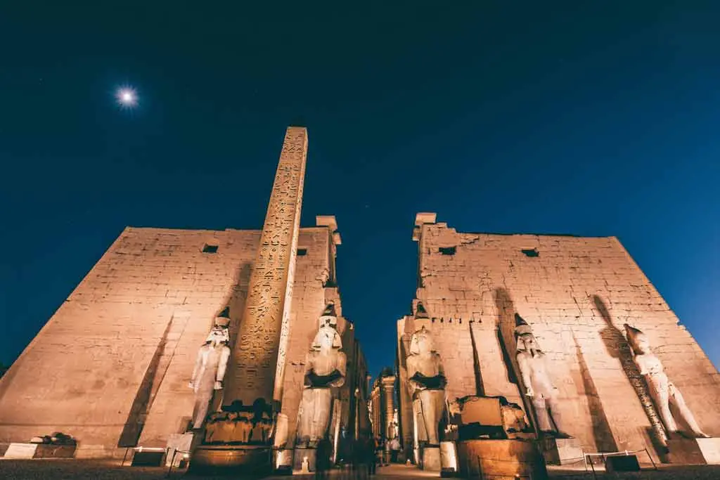 Luxor Temple evening visit on overnight tour from Marsa Alam
