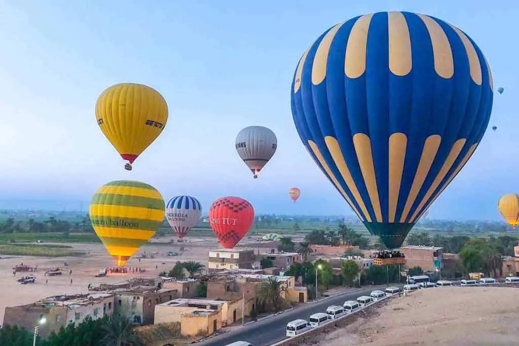 Nile crossing before a Luxor hot air balloon ride