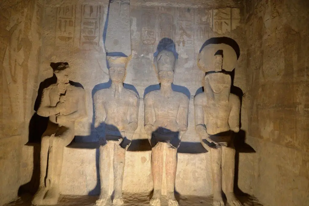 Temple of Queen Nefertari at Abu Simbel during a private tour from Aswan