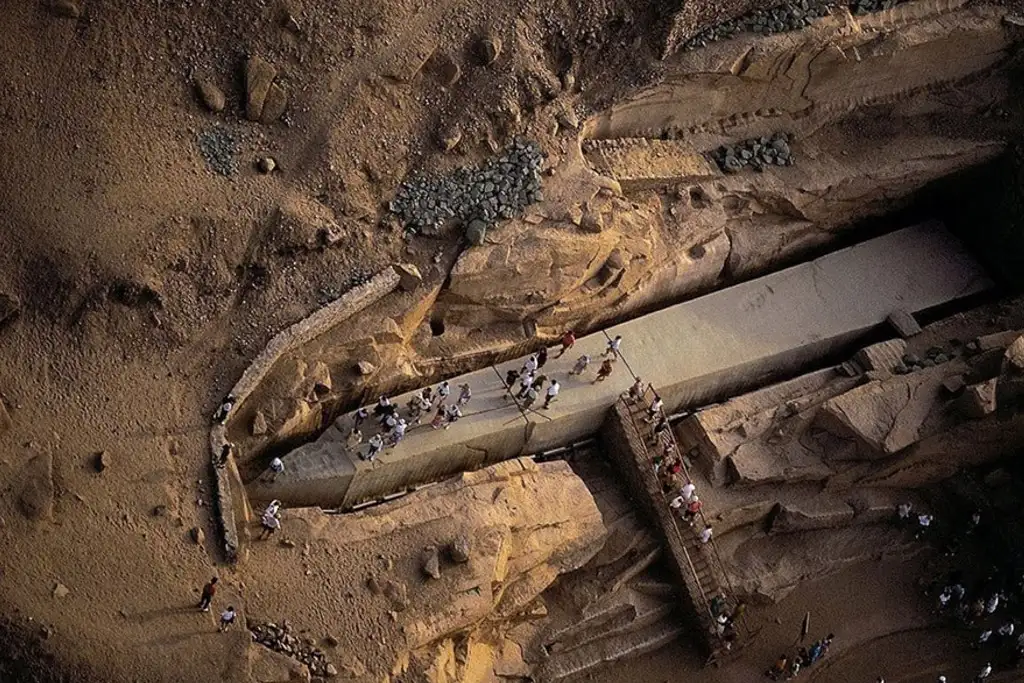 Unfinished Obelisk in Aswan’s ancient granite quarry